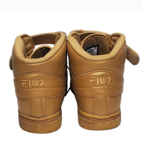 Gold Fila Vulc HI Tops - Picture 3 of 5